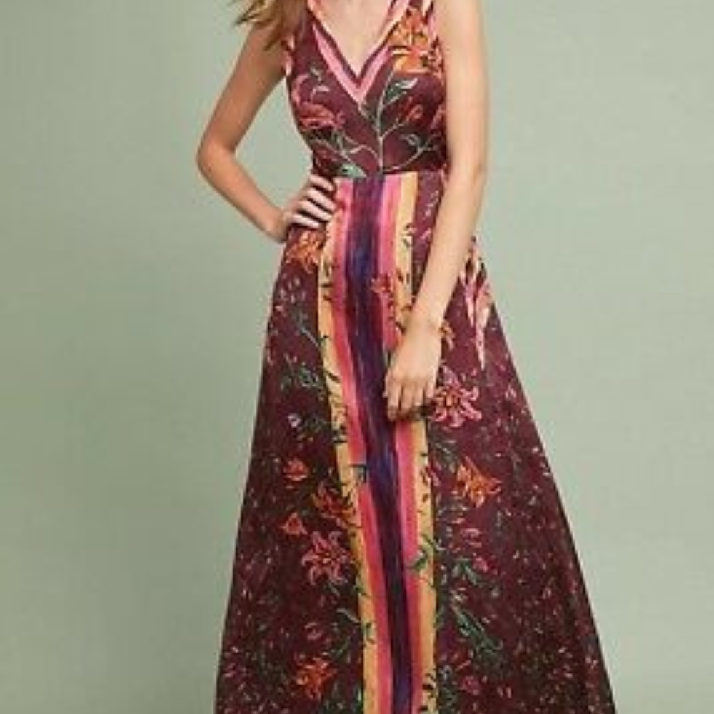5x by Ajit Kumar Silk Anthropologie Dress